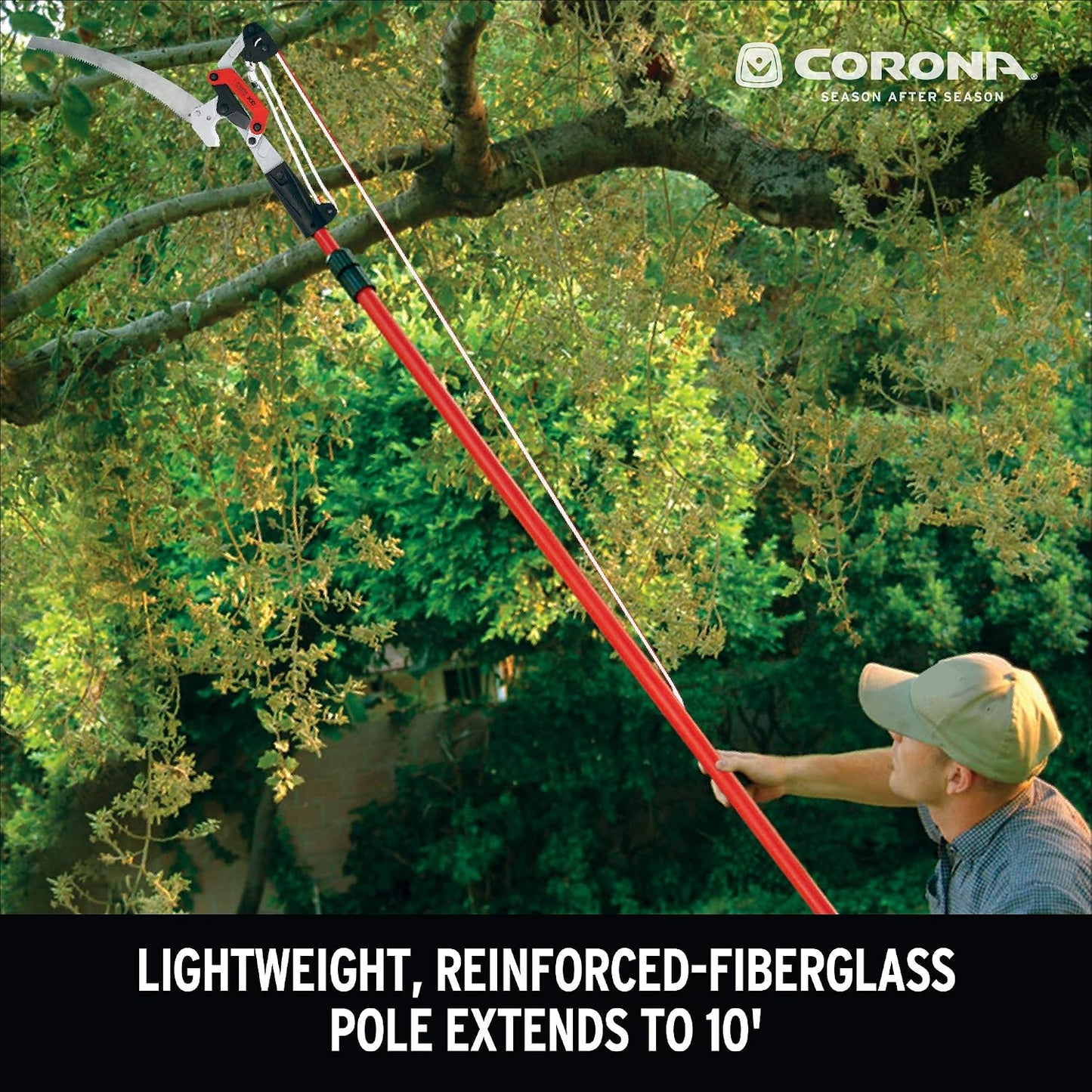 TP 4210 DualLink Tree Saw and Pruner, 10 Feet,Red