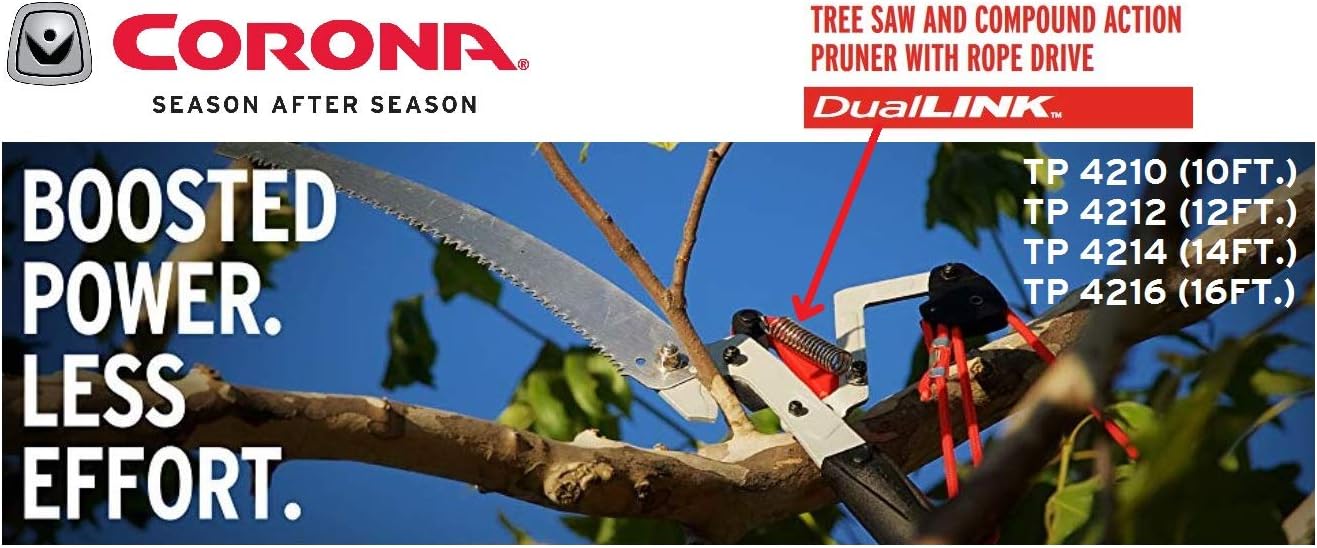 TP 4210 DualLink Tree Saw and Pruner, 10 Feet,Red
