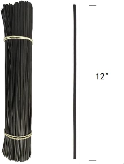 Twist Ties/Cable Ties for cable management/Crafts/Bread/Candy/Candles and Baked Goods (Black, 12 inch)