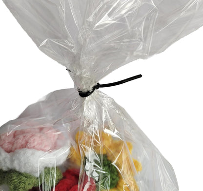Twist Ties/Cable Ties for cable management/Crafts/Bread/Candy/Candles and Baked Goods (Black, 12 inch)
