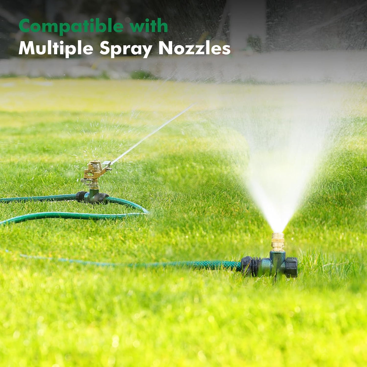 Sprinkler Stake 3 Pack Zinc Alloy Lawn Sprinkler Spike Base