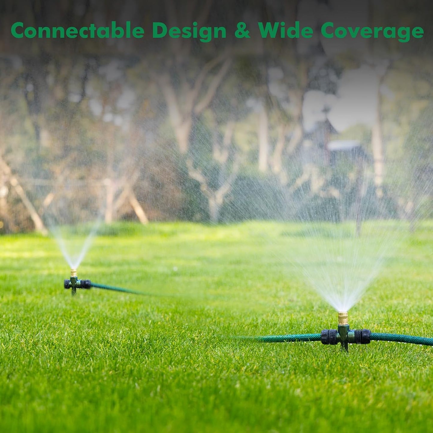 Sprinkler Stake 3 Pack Zinc Alloy Lawn Sprinkler Spike Base