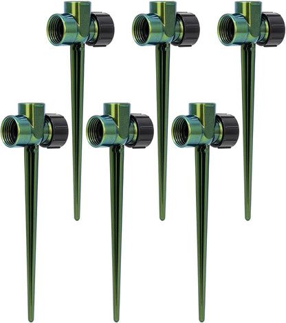Sprinkler Stake 3 Pack Zinc Alloy Lawn Sprinkler Spike Base