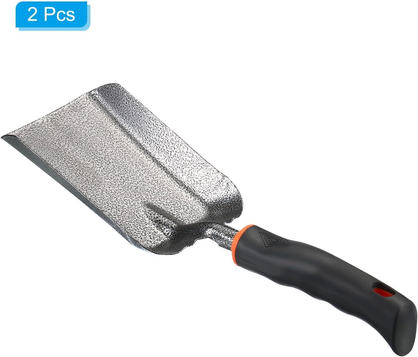 Garden Trowel - Heavy Duty Square Hand Shovel for Planting, Weeding & Digging in Flower Beds - Durable Gardening Tool for Efficient Transplanting Black