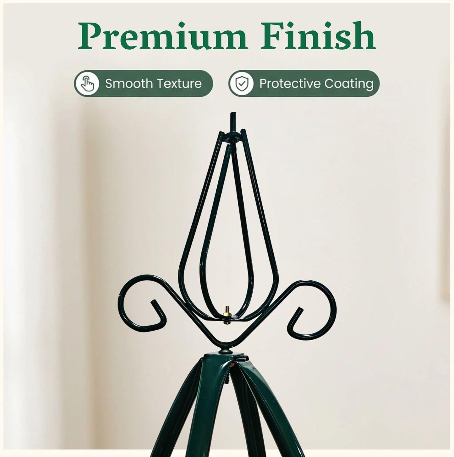 100% Metal Garden Obelisk Trellis for Climbing Plants Outdoor | Powder-Coated Steel Tall Garden Teepee Trellis | Sturdy Vertical Plant Support for Potted Plants Peas, Beans, Squash Outdoor & Indoor