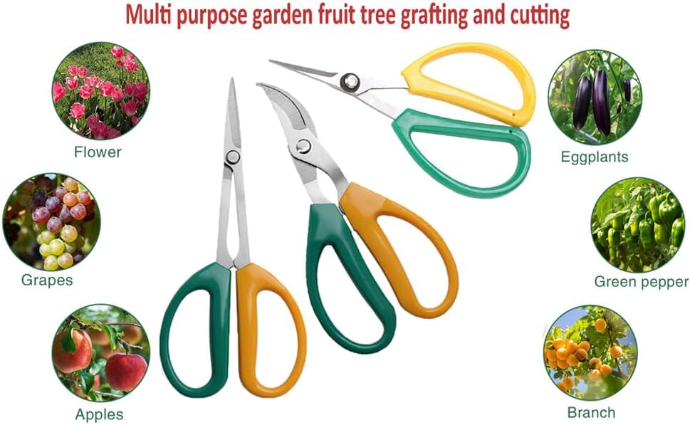 Garden Scissors Stainless Steel Garden Bonsai Pruning Shears (Classic)