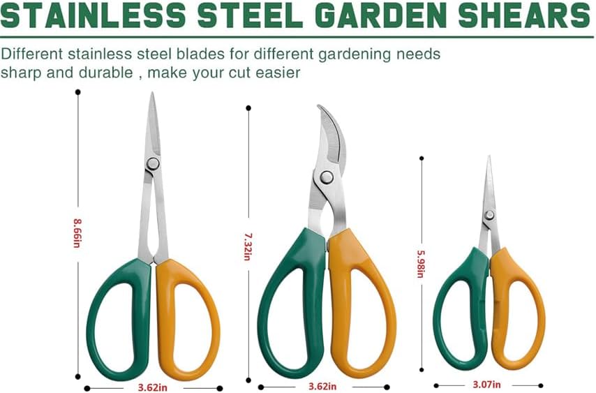 Garden Scissors Stainless Steel Garden Bonsai Pruning Shears (Classic)