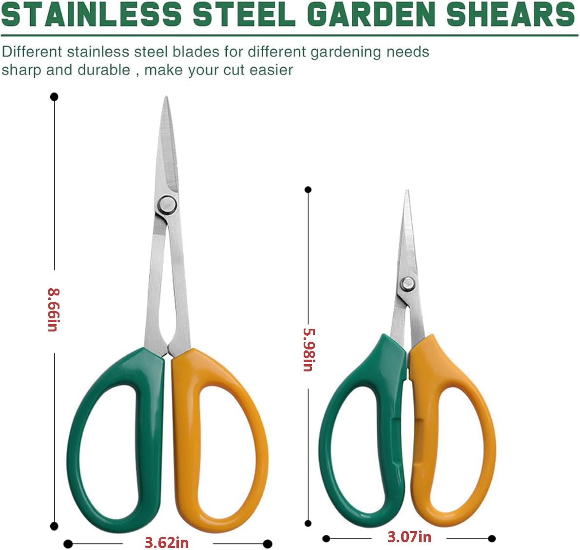Garden Scissors Stainless Steel Garden Bonsai Pruning Shears (Classic)