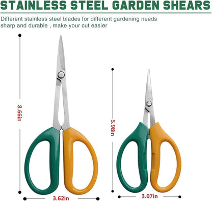 Garden Scissors Stainless Steel Garden Bonsai Pruning Shears (Classic)