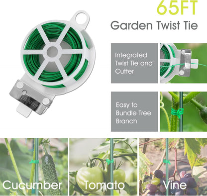 Cucumber Trellis for Raised Bed, Garden Trellis 16.5 x 40 Inch, Green