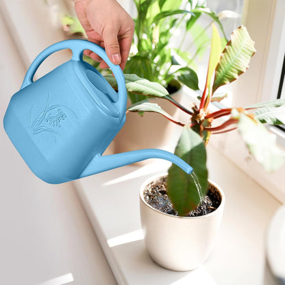 Plastic Watering Can - for Indoor and Outdoor Plant - 1/2 Gallon - Wine Red