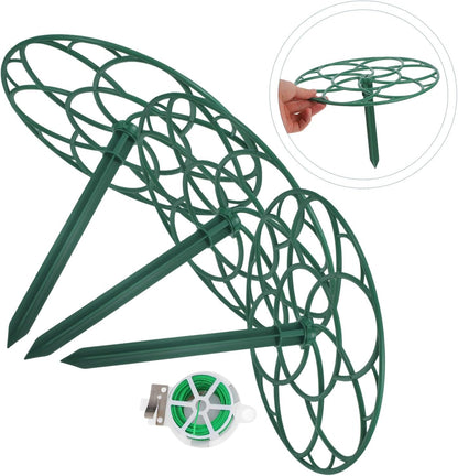 Green PP Plant Support Cage Flower Tower for Tomatoes