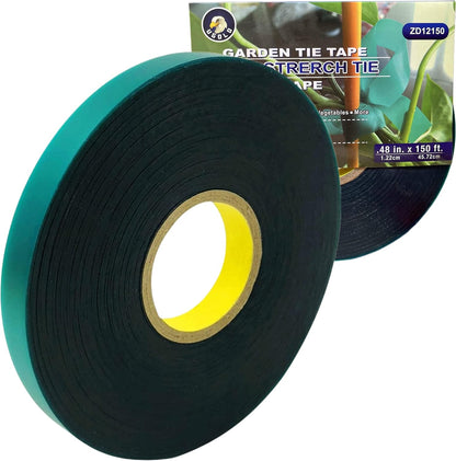 8 mil Extra Thick Heavy Duty 150 Feet x 1/2" Stretch Plant Tie Tape, Garden Tie Tape for Planting and Grafting, Plant Ribbon for Tomatoes, Grapes and Trees, Tree Tape, Garden Stake for Vinyard