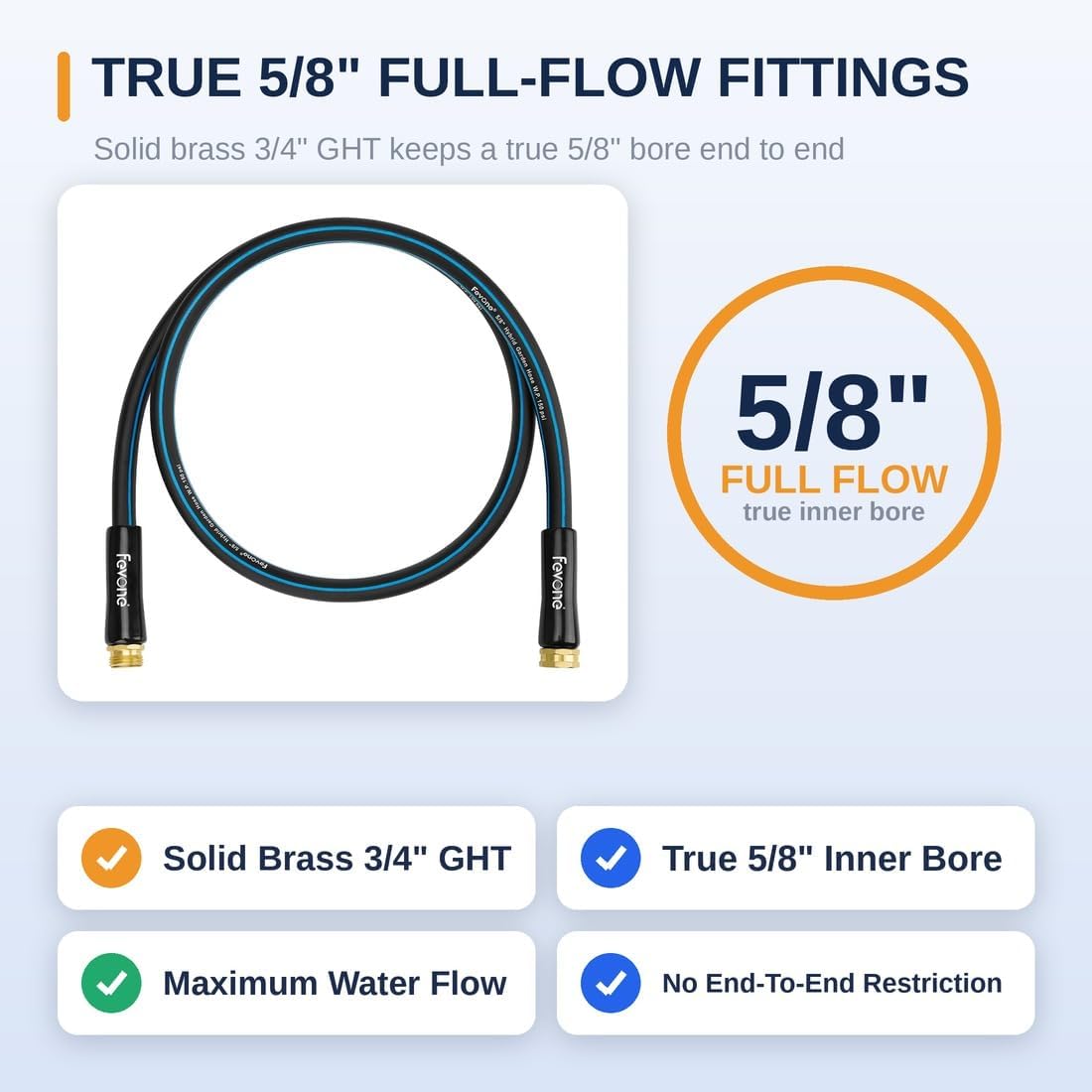 6 ft Lead-In Garden Hose, Hose Reel Leader Hose