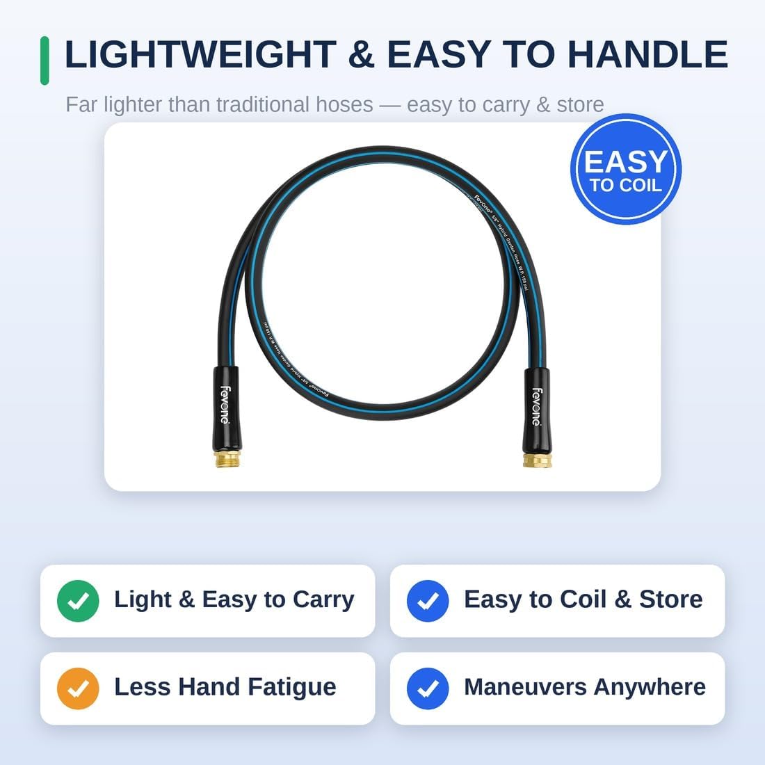 6 ft Lead-In Garden Hose, Hose Reel Leader Hose