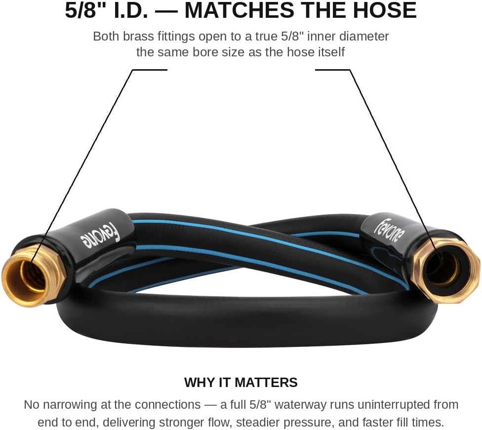 6 ft Lead-In Garden Hose, Hose Reel Leader Hose