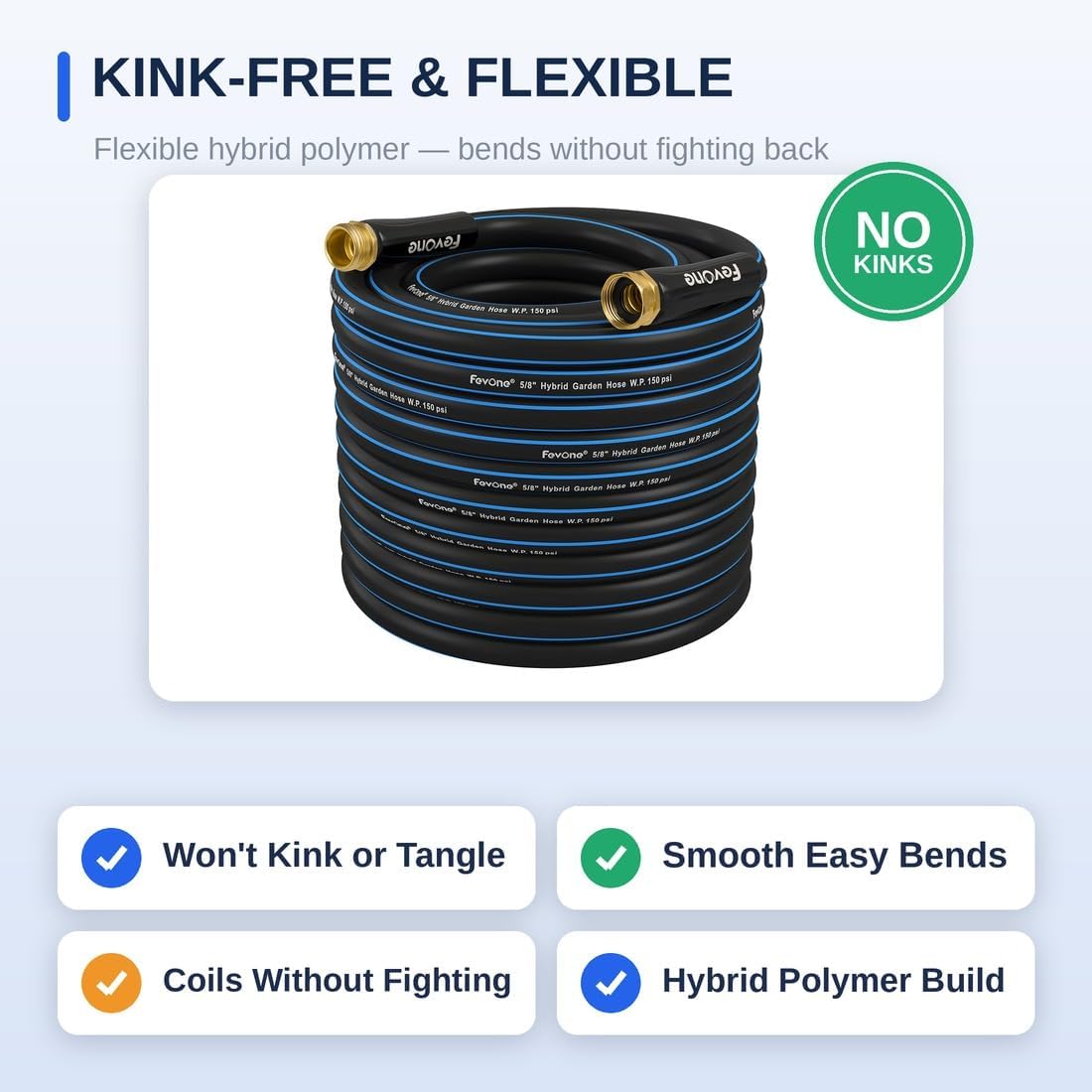 6 ft Lead-In Garden Hose, Hose Reel Leader Hose