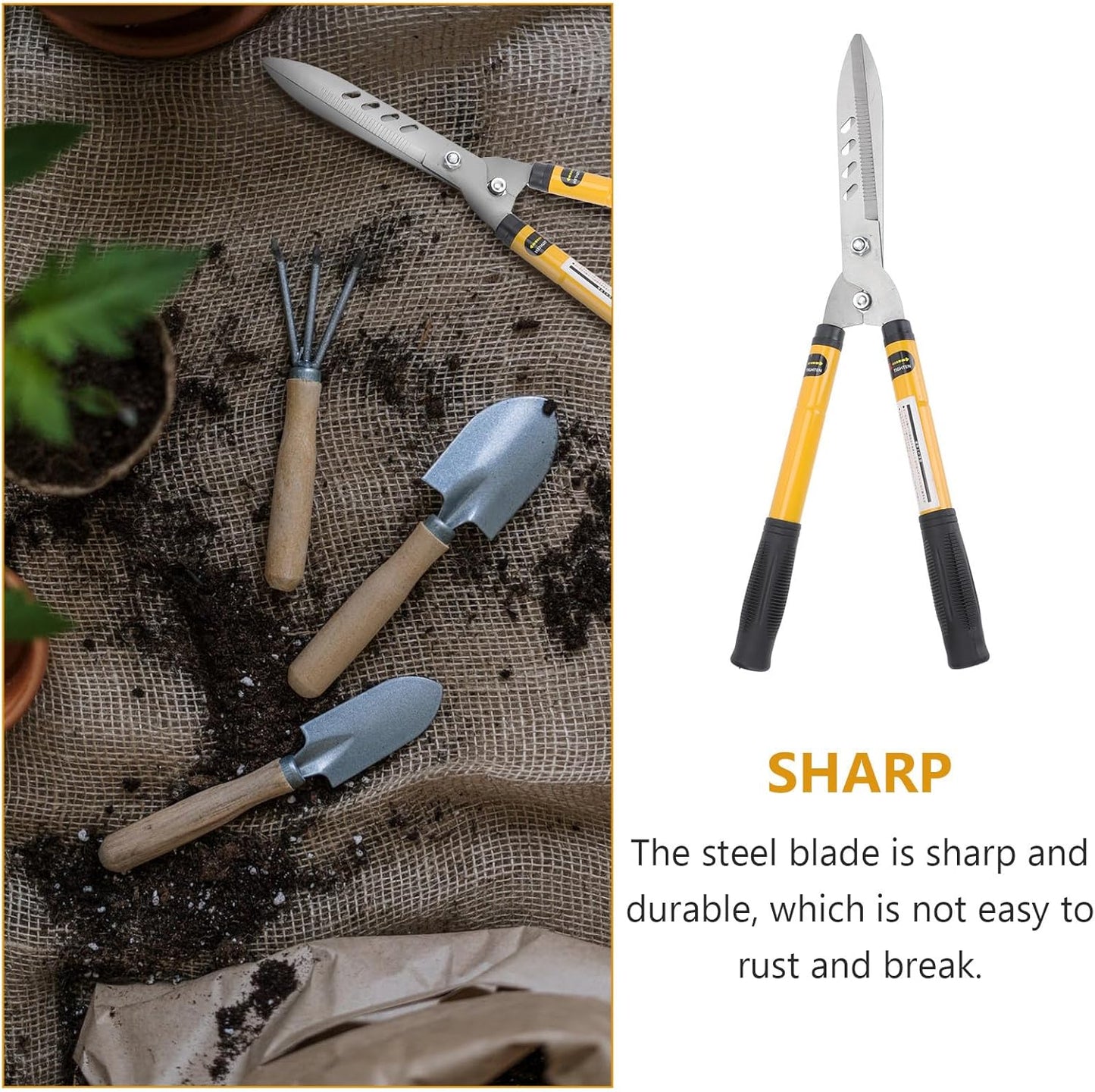 Garden Pruning Shear with Telescopic Handle, Outdoor Branch Cutter, Professional Gardening Lopper for Tree and Shrub Trimming, 1pcs Sturdy Hand Tool for Yard Maintenance