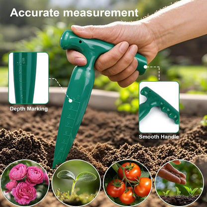 Seed Spreader 4PCS Sowing Seeds Dispenser Set Mini Seed Dispenser for Small Seeds Handheld Seed Planter Tool Seed Dibber Multifunctional Seed Spacer Gardening Tools