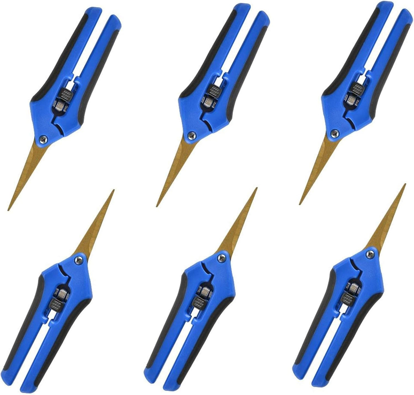 3 Packs 6.5 Inch Pruning Shears Gardening Hand Pruning Snips Gardening Scissors with Straight Stainless Steel Precision Blades