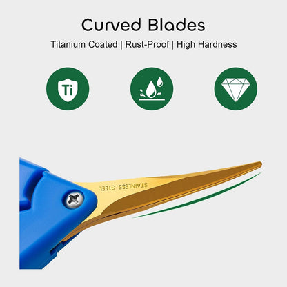 3 Packs 6.5 Inch Pruning Shears Gardening Hand Pruning Snips Gardening Scissors with Straight Stainless Steel Precision Blades