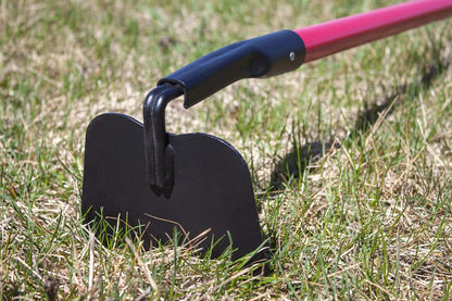 12-Gauge Garden Hoe for Gardening, Heavy Duty Draw Hoe for Weeding, Cultivating and Turning Soil, 58" Fiberglass Long Handle Weed Puller Tool, Garden Tools 100% Made in USA