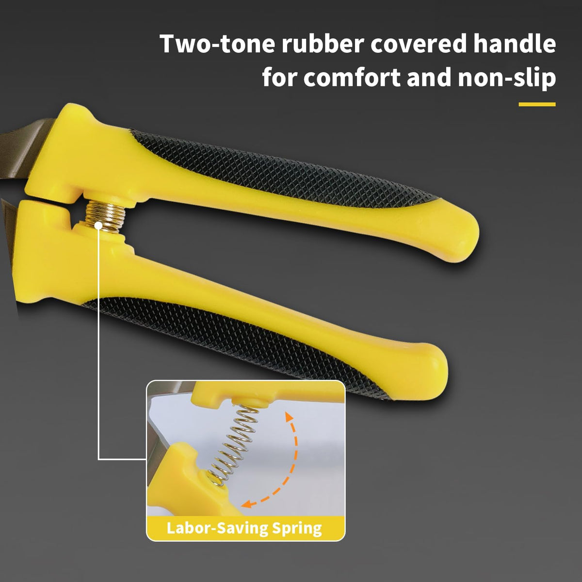 BOOSDEN Household Shears, Metal Sheet Cutters,Sharp Wire Cutters,Tin Snips Cut Tin,Metal Cutter,8 inch Pruning scissors Garden Scissors with Stainless Steel Blades