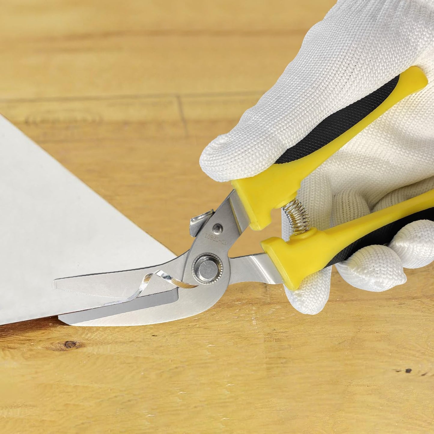 BOOSDEN Household Shears, Metal Sheet Cutters,Sharp Wire Cutters,Tin Snips Cut Tin,Metal Cutter,8 inch Pruning scissors Garden Scissors with Stainless Steel Blades