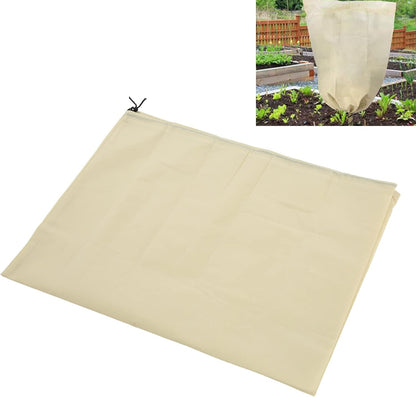 Winter Plant Cover, Winter Heat Preservation Cold Protection Floating Row Cover Plant Protection Cover Frost Cloth Blanket for Cold Weather Vegetables Fruit Tree (80 * 120 Shrinkage)