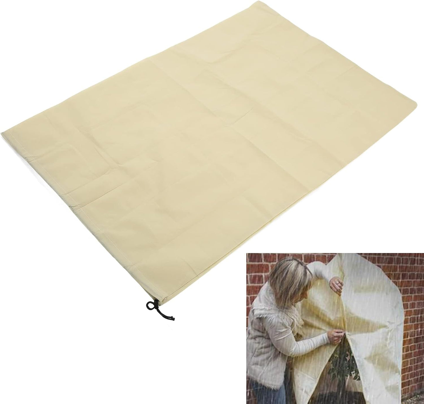 Winter Plant Cover, Winter Heat Preservation Cold Protection Floating Row Cover Plant Protection Cover Frost Cloth Blanket for Cold Weather Vegetables Fruit Tree (80 * 120 Shrinkage)