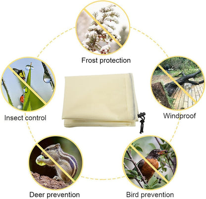 Winter Plant Cover, Winter Heat Preservation Cold Protection Floating Row Cover Plant Protection Cover Frost Cloth Blanket for Cold Weather Vegetables Fruit Tree (80 * 120 Shrinkage)