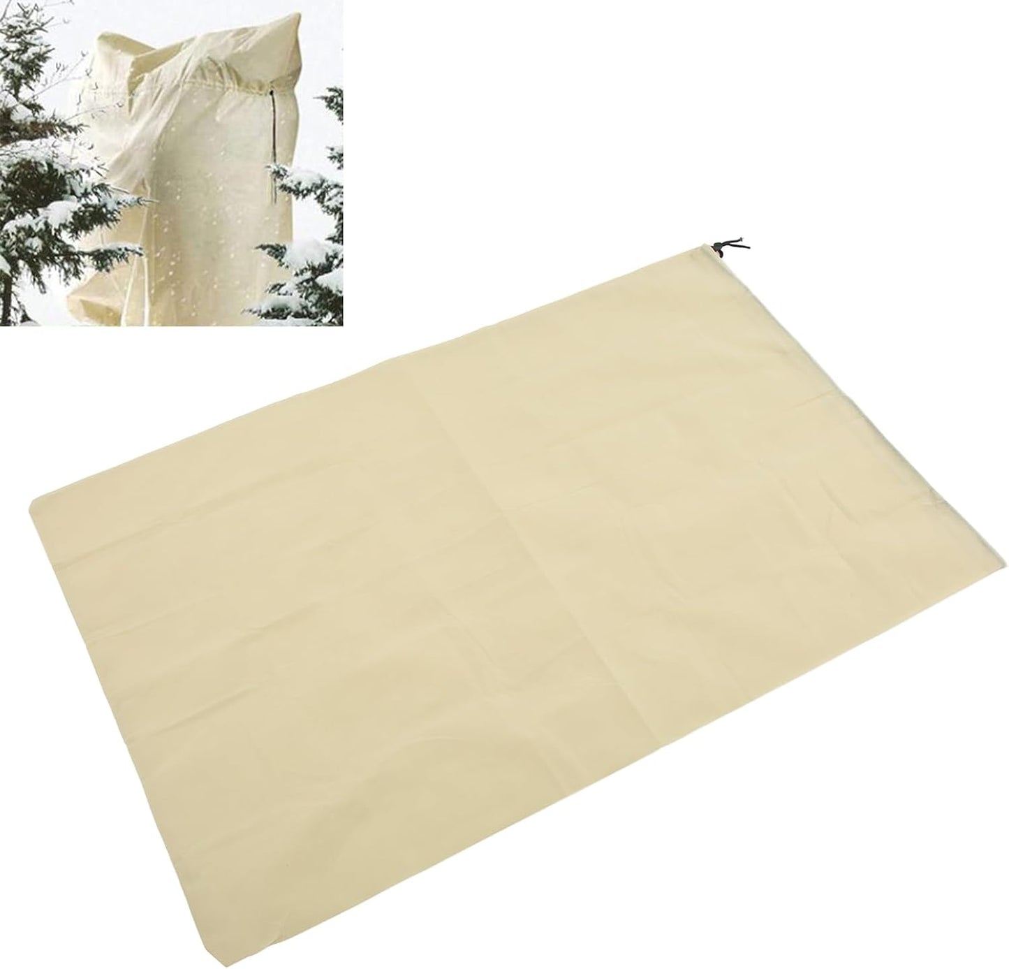Winter Plant Cover, Winter Heat Preservation Cold Protection Floating Row Cover Plant Protection Cover Frost Cloth Blanket for Cold Weather Vegetables Fruit Tree (80 * 120 Shrinkage)
