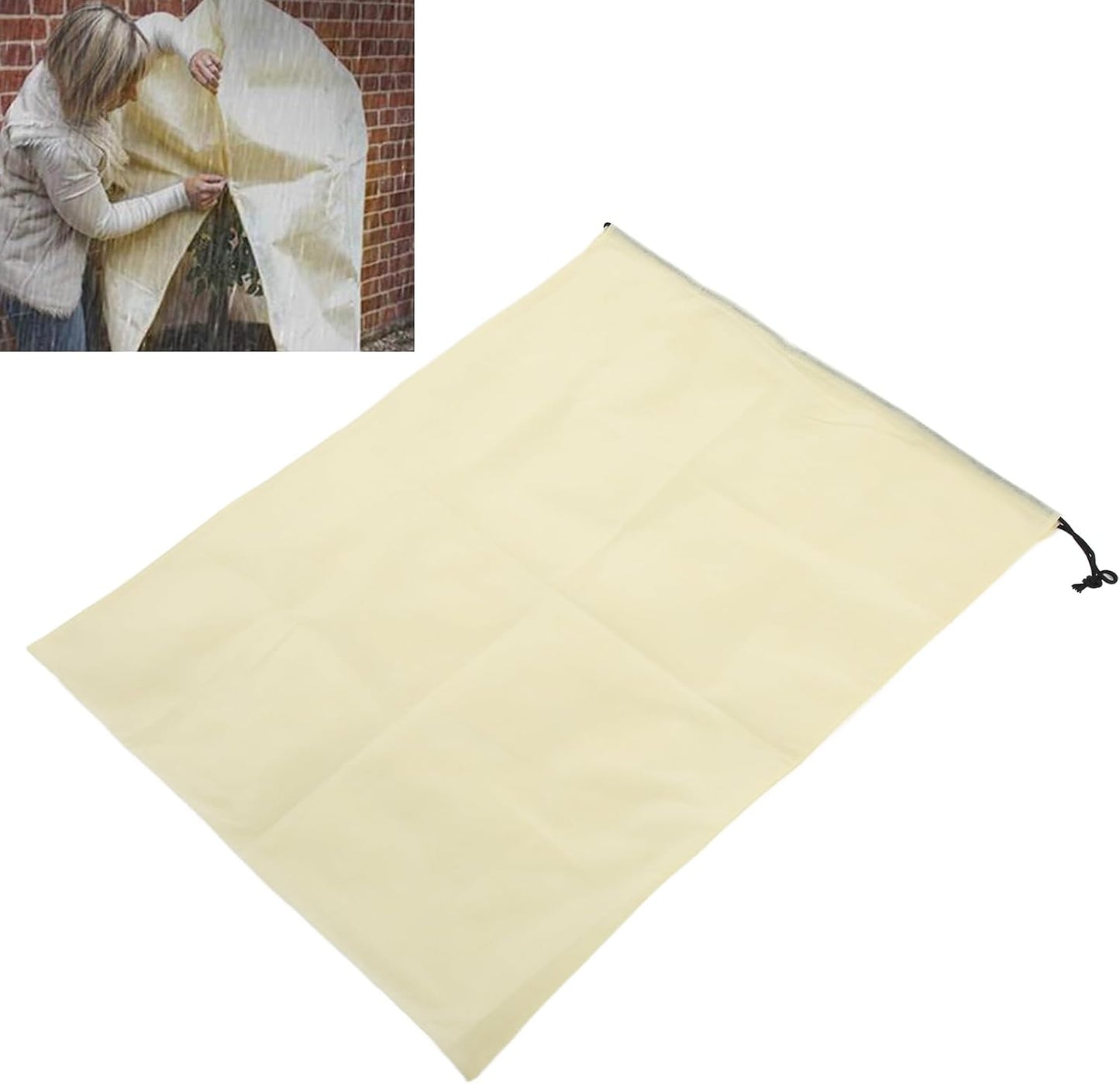Winter Plant Cover, Winter Heat Preservation Cold Protection Floating Row Cover Plant Protection Cover Frost Cloth Blanket for Cold Weather Vegetables Fruit Tree (80 * 120 Shrinkage)