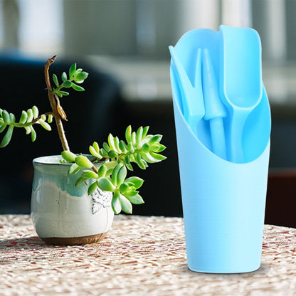 Garden Tool Set with Transplanter Scoop Bucket Shovel and Hole Punch for Succulent and Greenhouse Planting Four Piece Plastic Kit for Transplanting and Potting Tasks(Green)