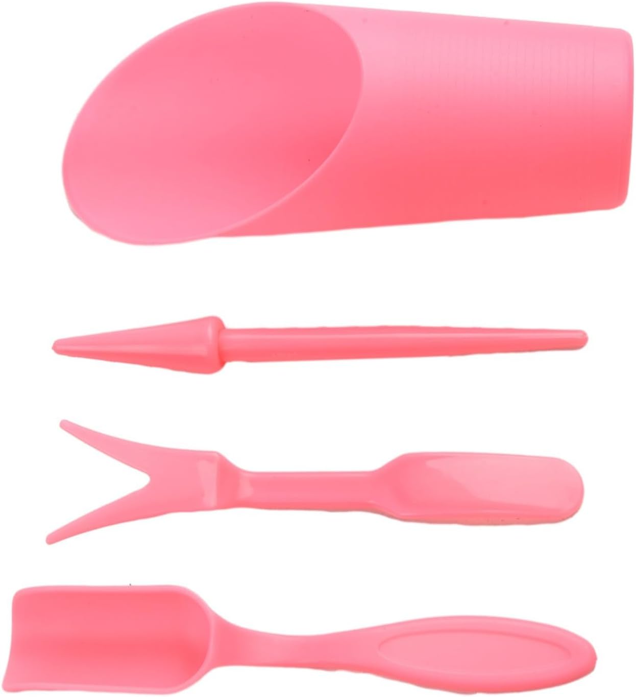 Garden Tool Set with Transplanter Scoop Bucket Shovel and Hole Punch for Succulent and Greenhouse Planting Four Piece Plastic Kit for Transplanting and Potting Tasks(Green)