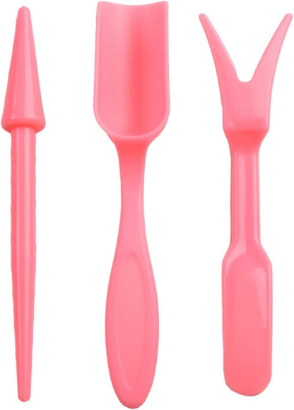 Garden Tool Set with Transplanter Scoop Bucket Shovel and Hole Punch for Succulent and Greenhouse Planting Four Piece Plastic Kit for Transplanting and Potting Tasks(Green)