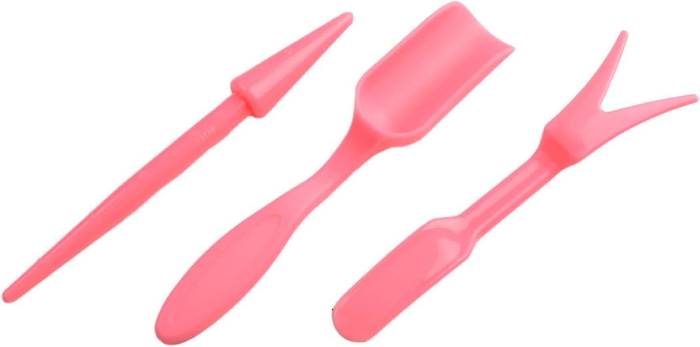 Garden Tool Set with Transplanter Scoop Bucket Shovel and Hole Punch for Succulent and Greenhouse Planting Four Piece Plastic Kit for Transplanting and Potting Tasks(Green)