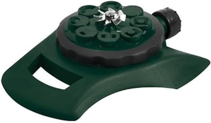 58223N SunMate Hose-End 8-Pattern Turret Sprinkler, Green