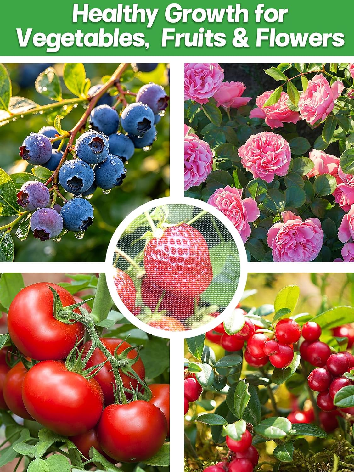 6pcs 2.6ft x 3.3ft Insect Bird Netting for Garden - Ultra-Fine Blueberry Bush Netting Cover with Drawstring for Garden Protection Flower Tomato, Plant Protectors from Animals