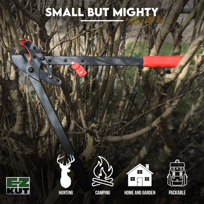 BranchCutter Anvil Loppers. Ratcheting Tree Cutter - Sub Compact Lightweight Packable Loppers best Tree Branch Cutter - Yard Tools Since 1988