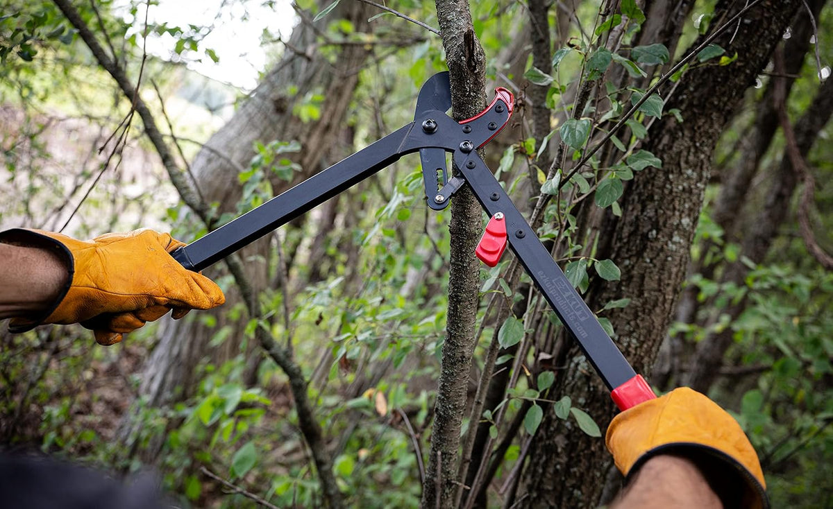 BranchCutter Anvil Loppers. Ratcheting Tree Cutter - Sub Compact Lightweight Packable Loppers best Tree Branch Cutter - Yard Tools Since 1988