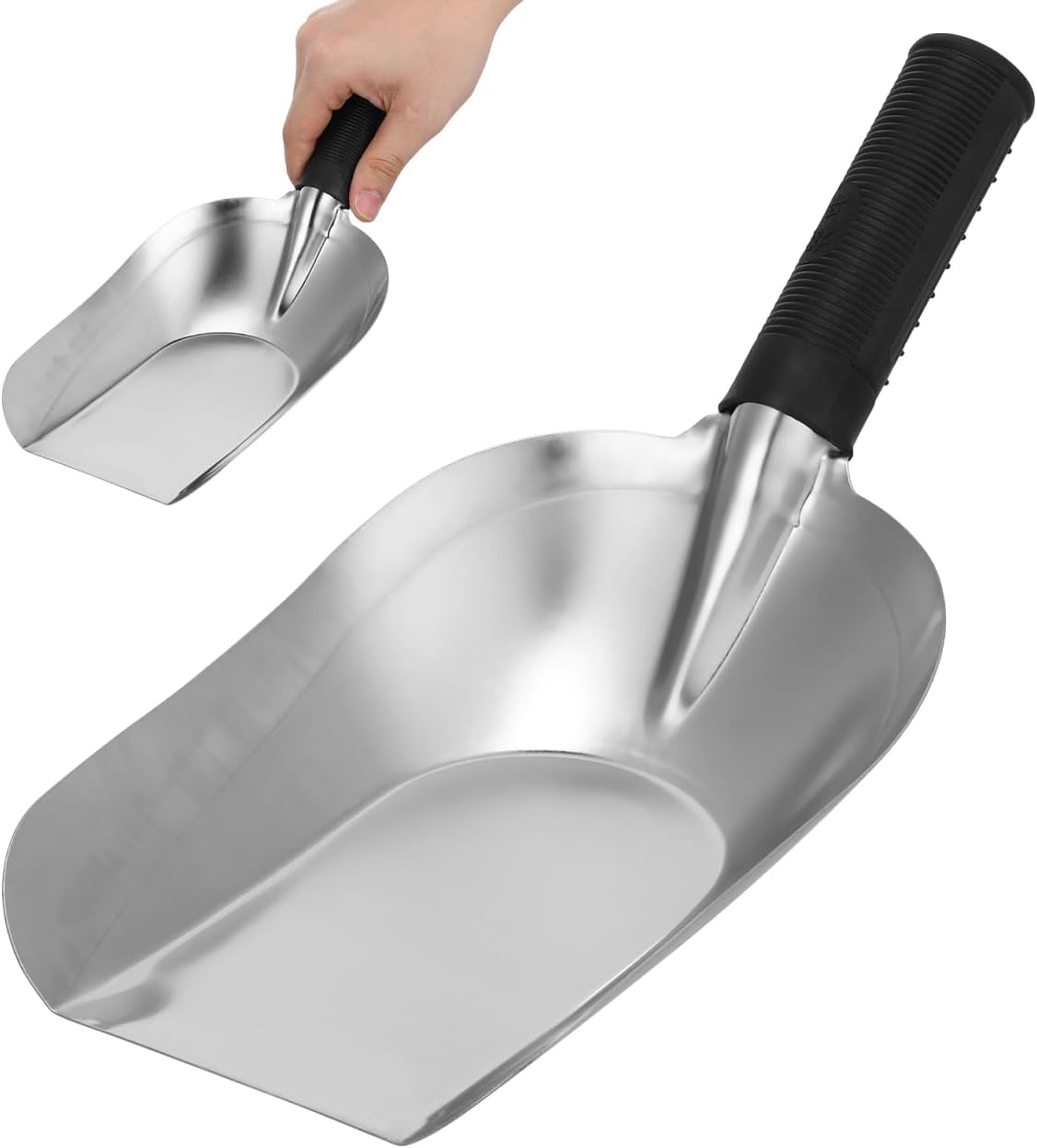 Garden Hand Trowel Stainless Steel Garden Scooper Lightweight Ergonomic Shovel for Digging Transplanting Weeding Planting Indoor Outdoor Container Gardening