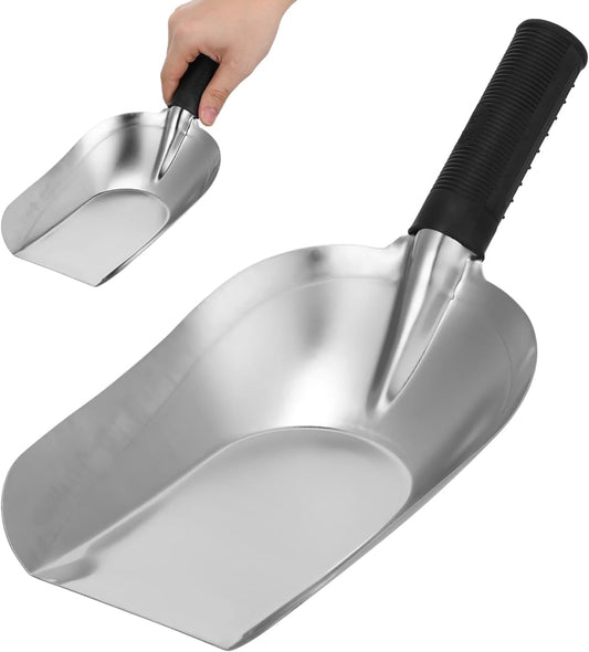 Garden Hand Trowel Stainless Steel Garden Scooper Lightweight Ergonomic Shovel for Digging Transplanting Weeding Planting Indoor Outdoor Container Gardening