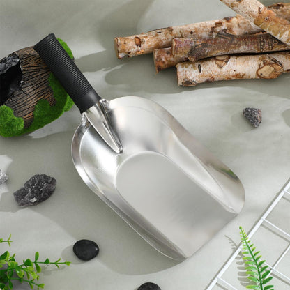 Garden Hand Trowel Stainless Steel Garden Scooper Lightweight Ergonomic Shovel for Digging Transplanting Weeding Planting Indoor Outdoor Container Gardening