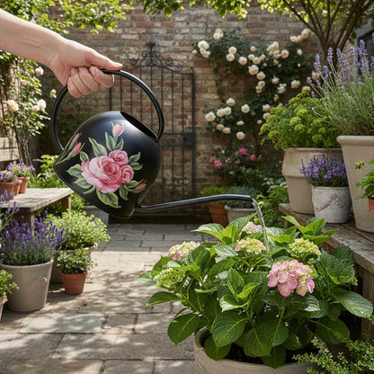 Metal Small Watering Can for Indoor Outdoor Plants, Pretty Water Cans