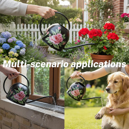 Metal Small Watering Can for Indoor Outdoor Plants, Pretty Water Cans