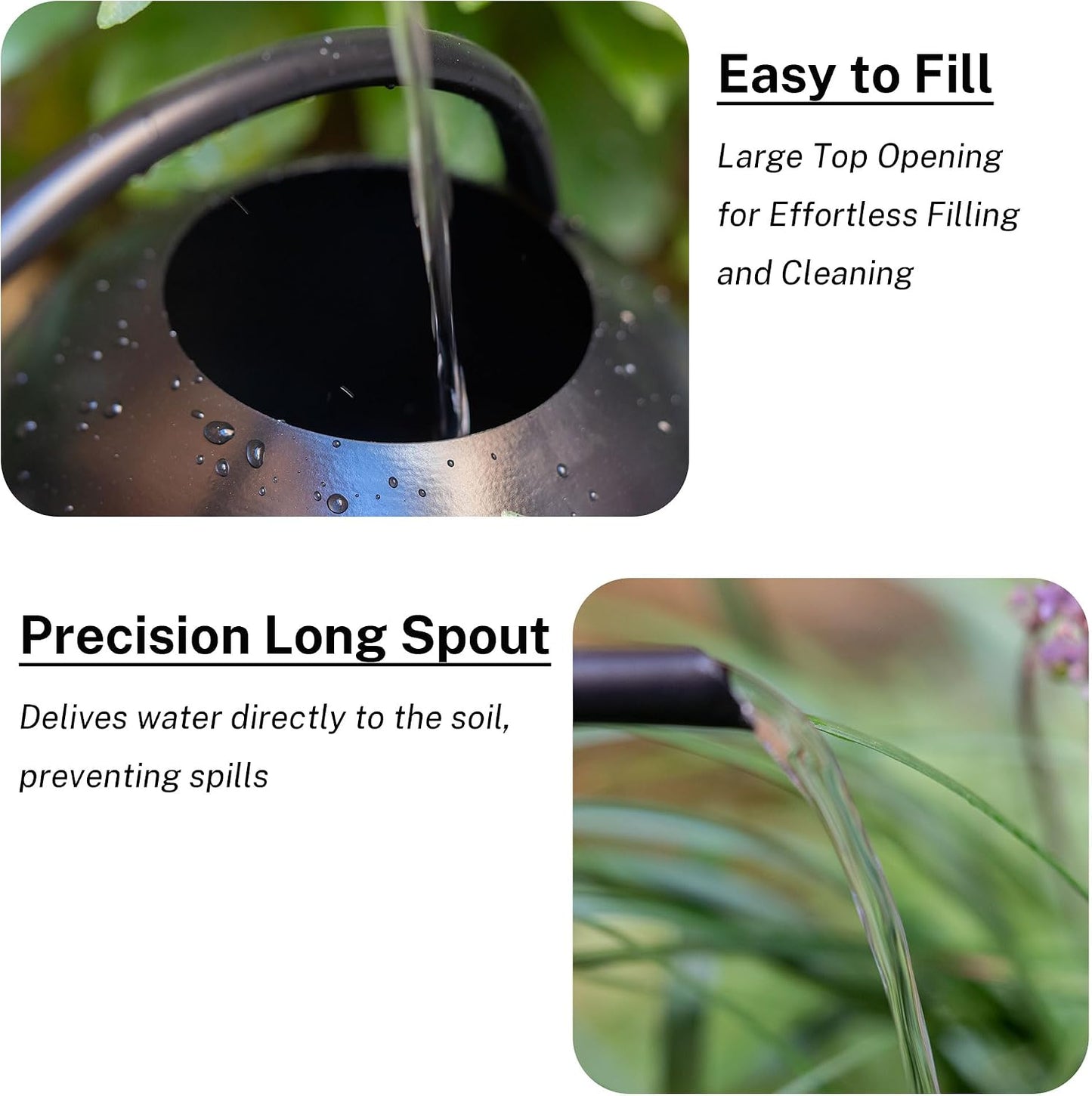 Metal Small Watering Can for Indoor Outdoor Plants, Pretty Water Cans