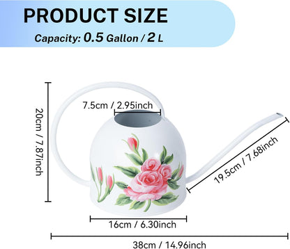Metal Small Watering Can for Indoor Outdoor Plants, Pretty Water Cans
