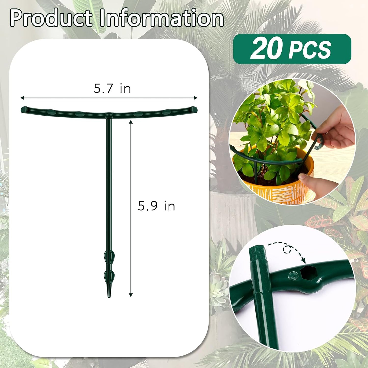 Plant Stakes Small Plant Supports for Indoor Plants Holder Sticks