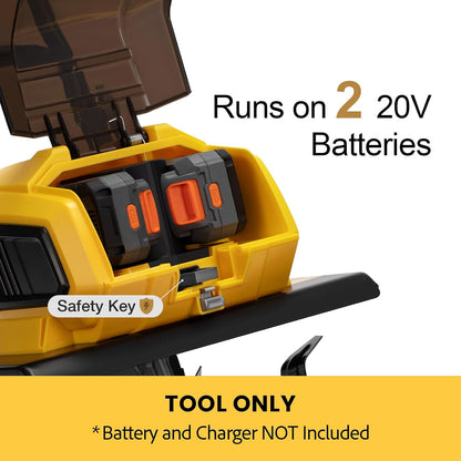 Cordless Garden Tiller Cultivator Compatible with Dewalt 20V Max Battery